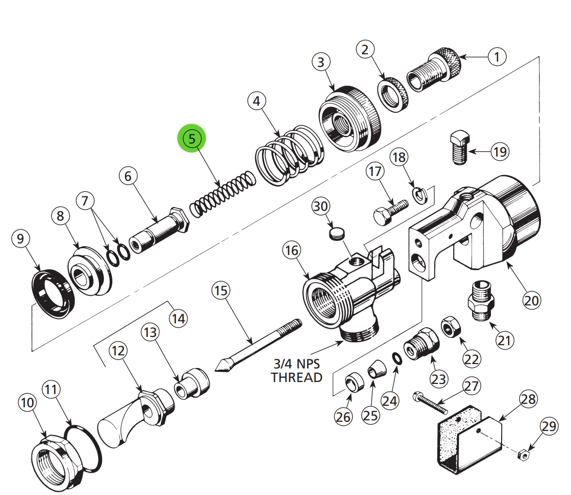 Carlisle Binks 54-1648 High-Quality Spring
