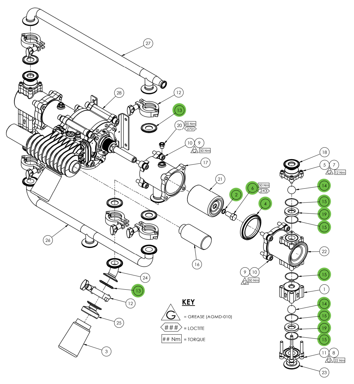 Get Your Binks 250715 Fluid Section Overhaul Kit for Maple 15/3 AFP Pumps Now!