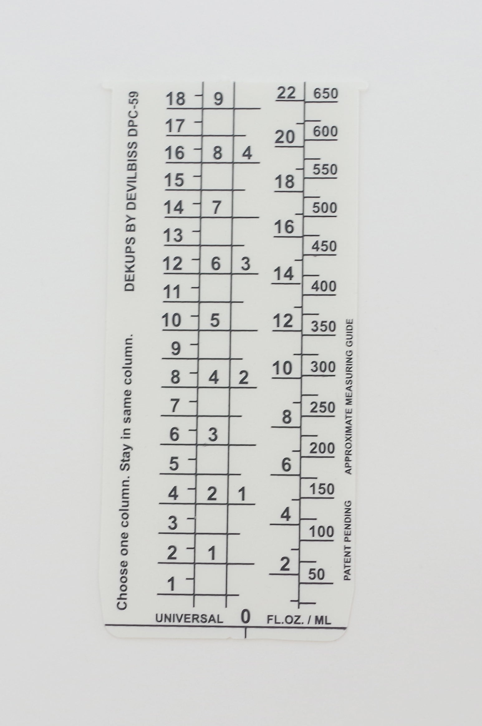 DeVilbiss DeKups® 24 oz. Universal Measuring Guide - Must - Have for Painters!