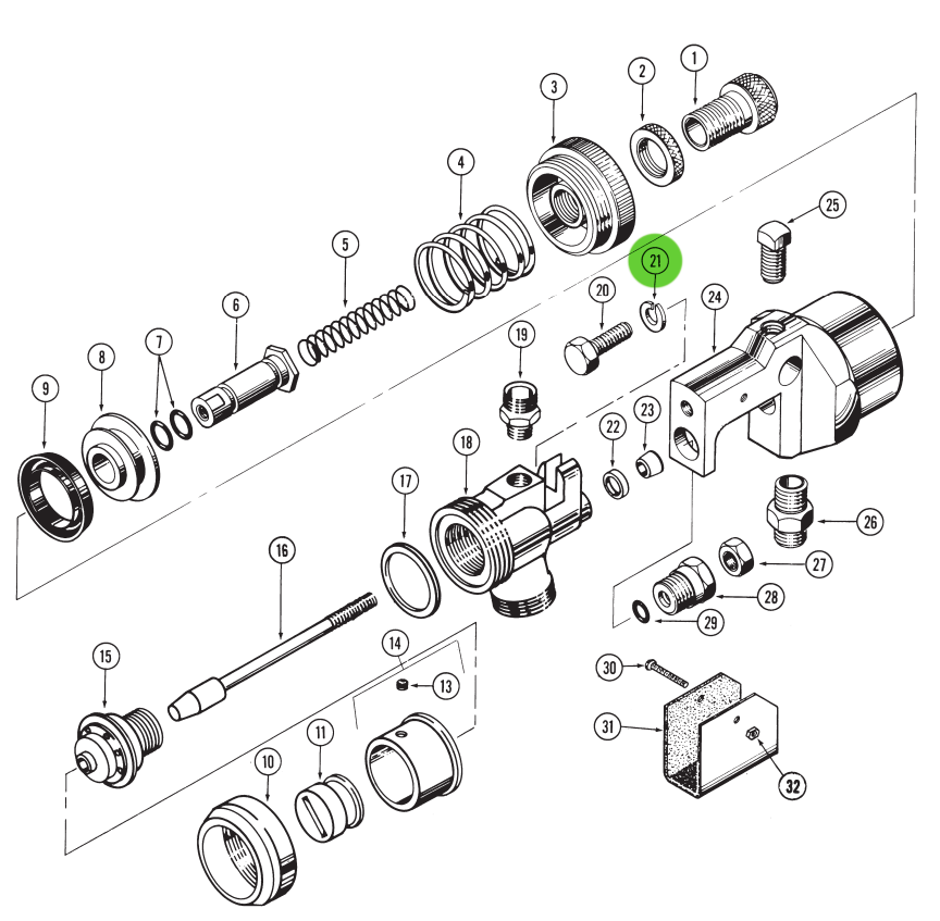 Binks 20-1041-1 Lockwasher - 1/4 x 0.453 OD, Your Reliable Locking Solution